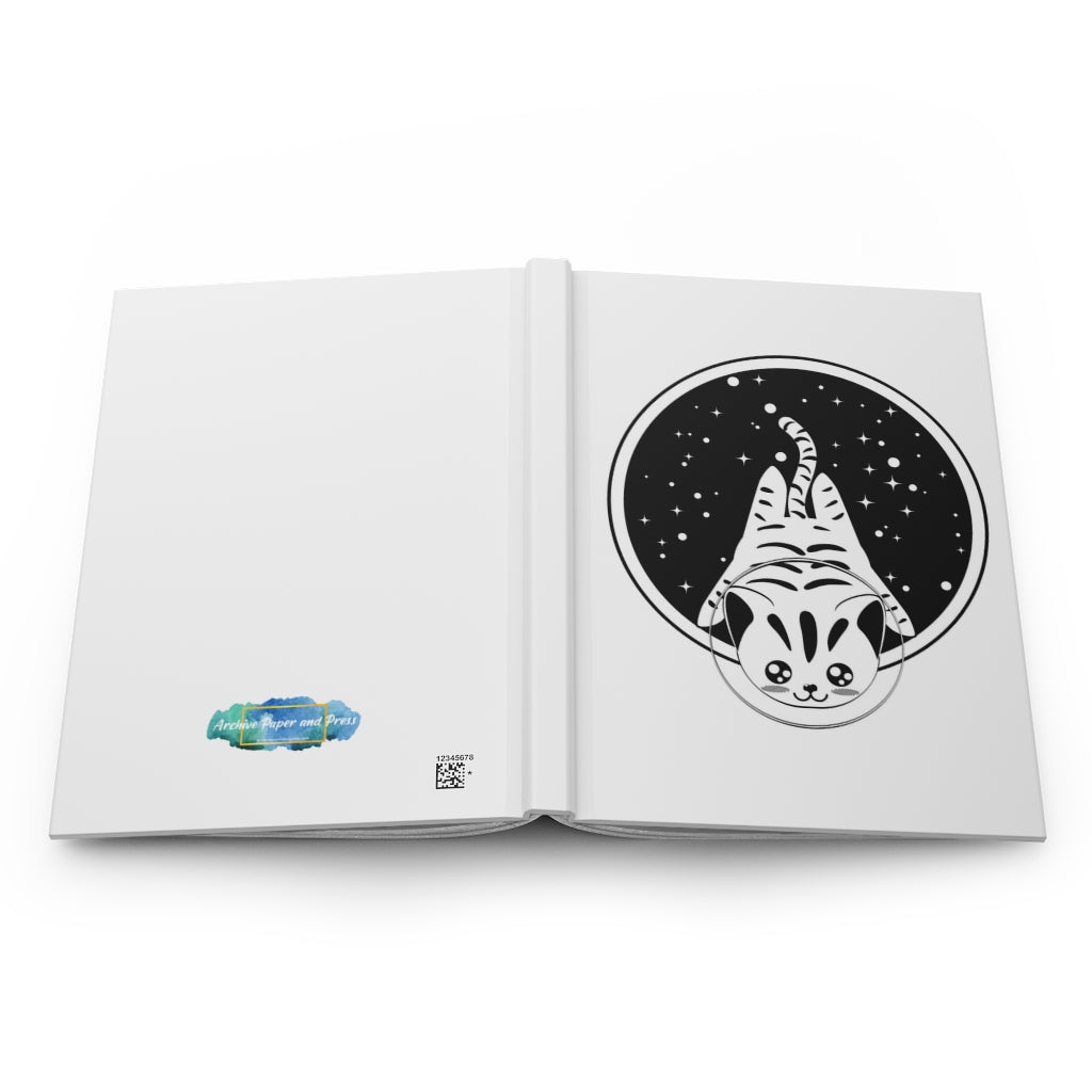 Space Cat Notebook Hardcover Journal Matte – Archive Paper and Press