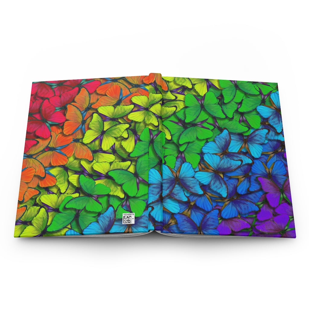 Colorful Butterflies Hardcover Journal Matte