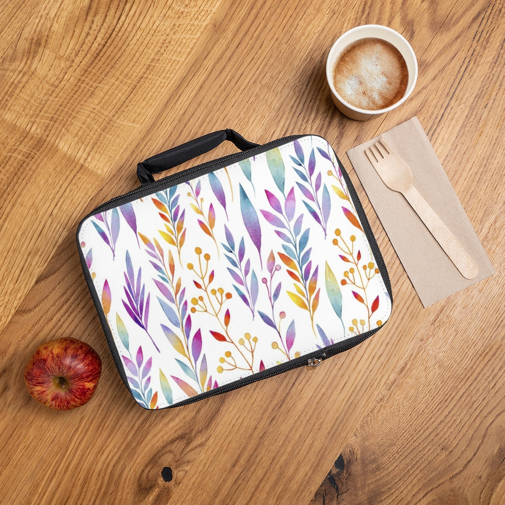 Watercolor Florals Lunch Bag