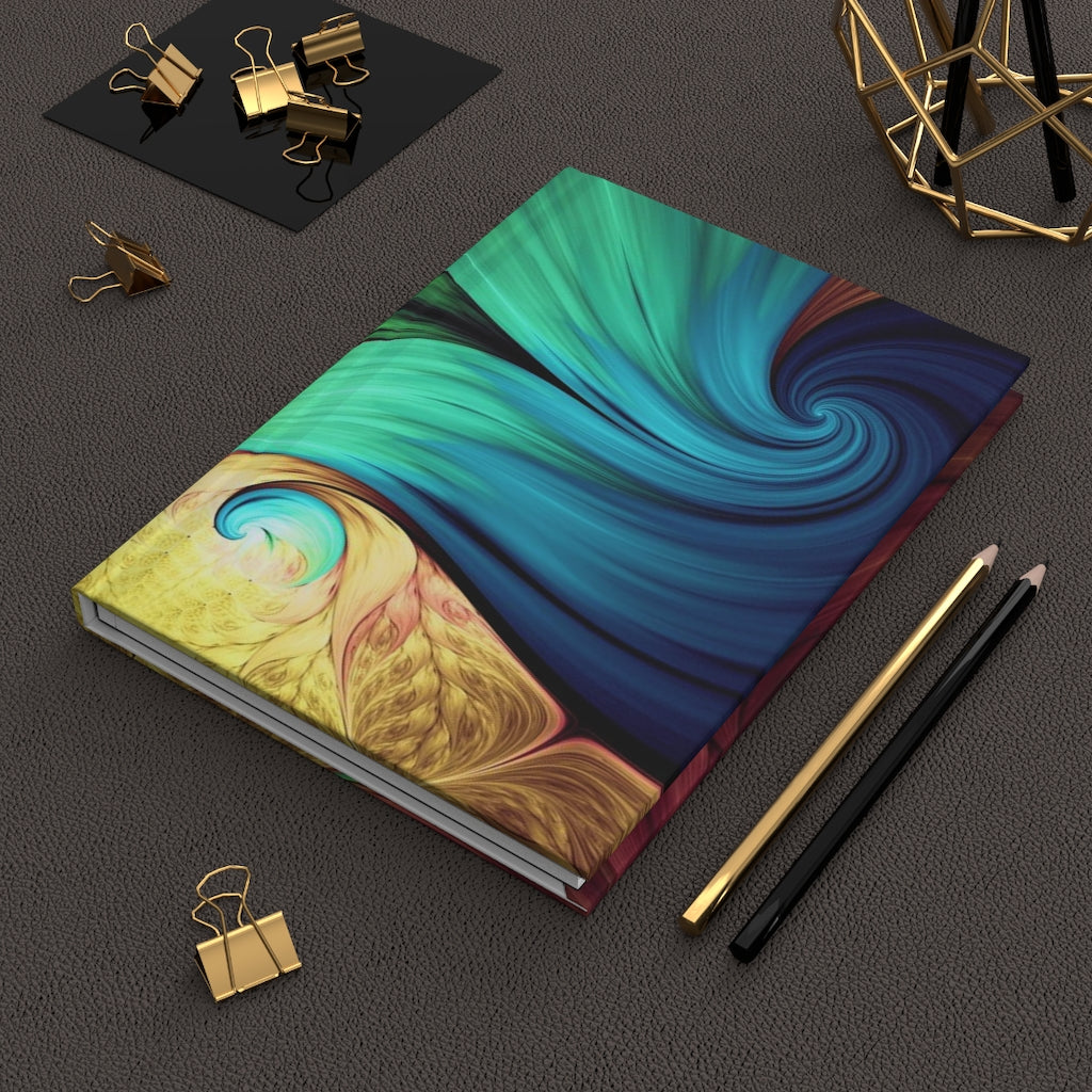 Abstract Swirls Notebook Hardcover Journal Matte