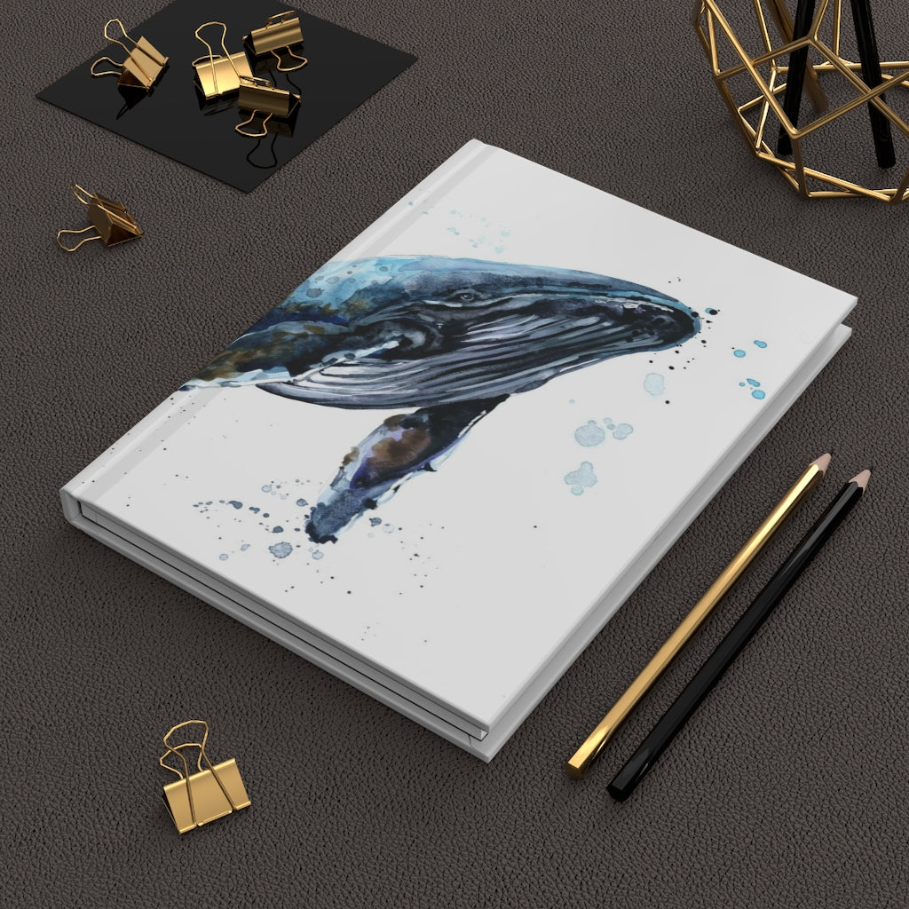 Watercolor Whale Hardcover Journal Matte