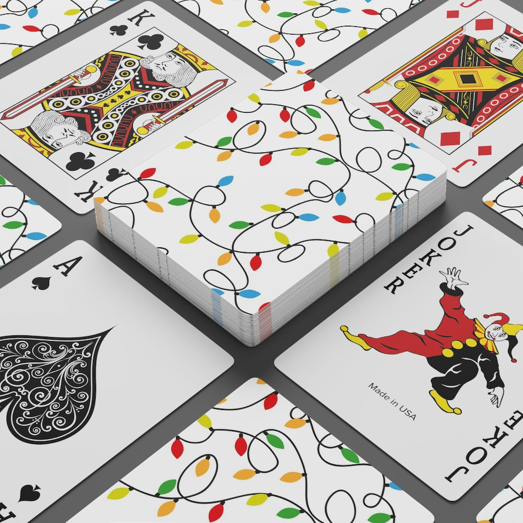 Christmas Lights Playing Cards