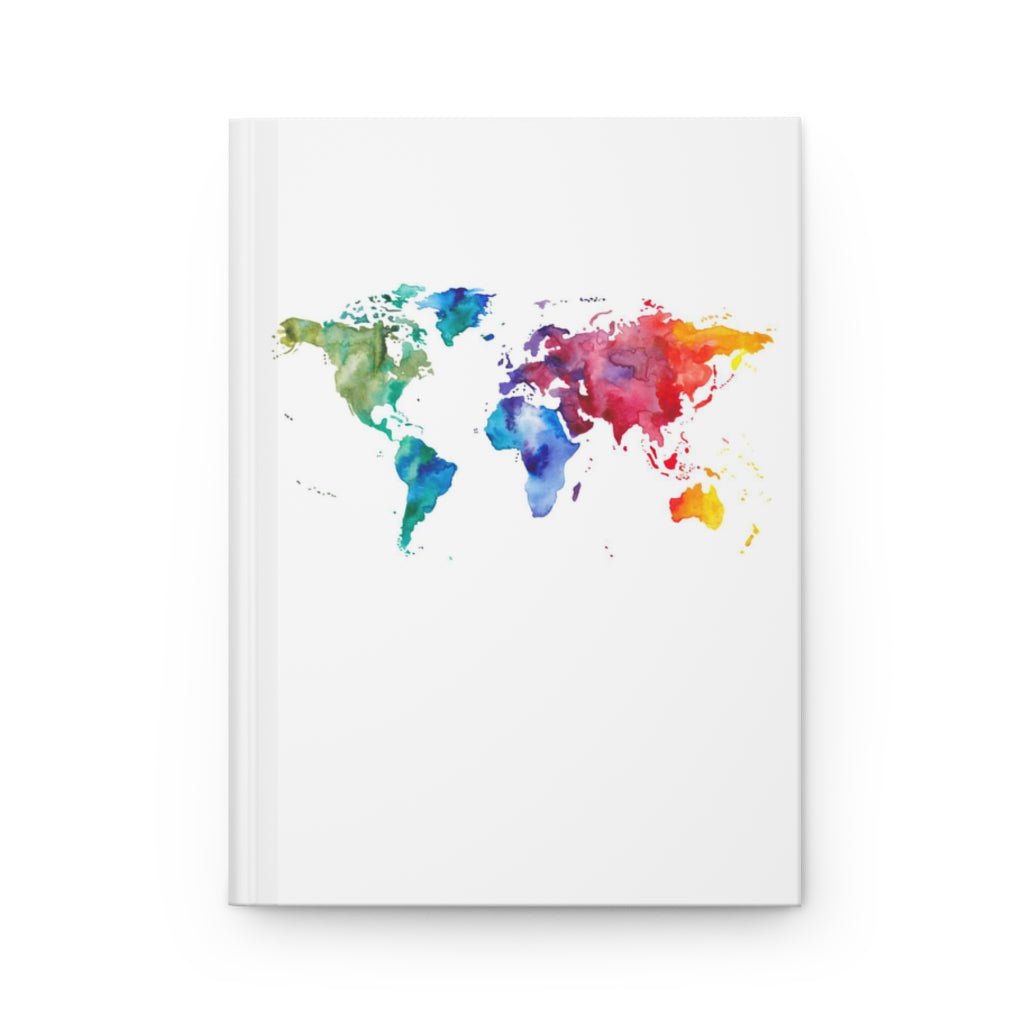 World Continents Hardcover Journal Matte