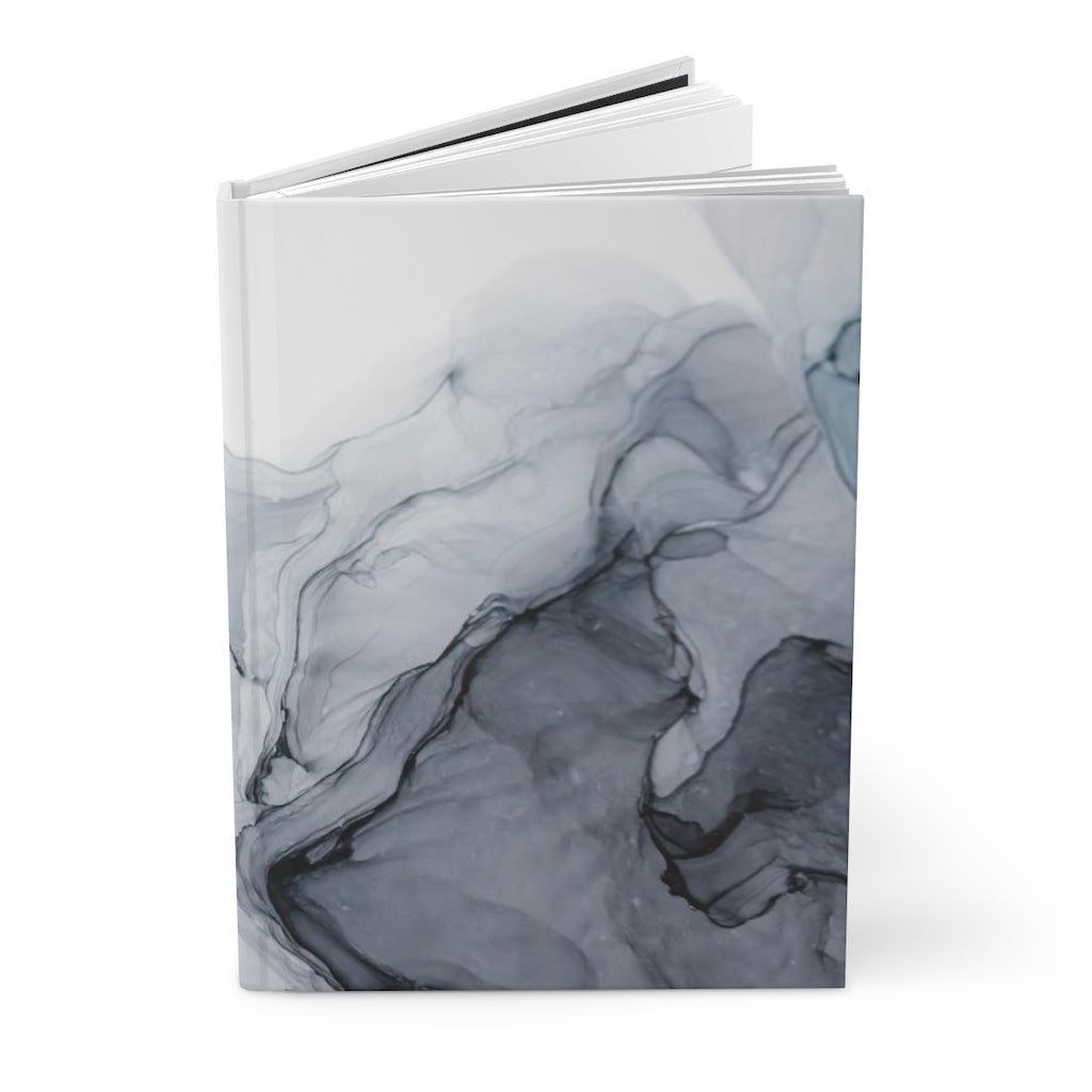 Grey Watercolor Hardcover Journal Matte