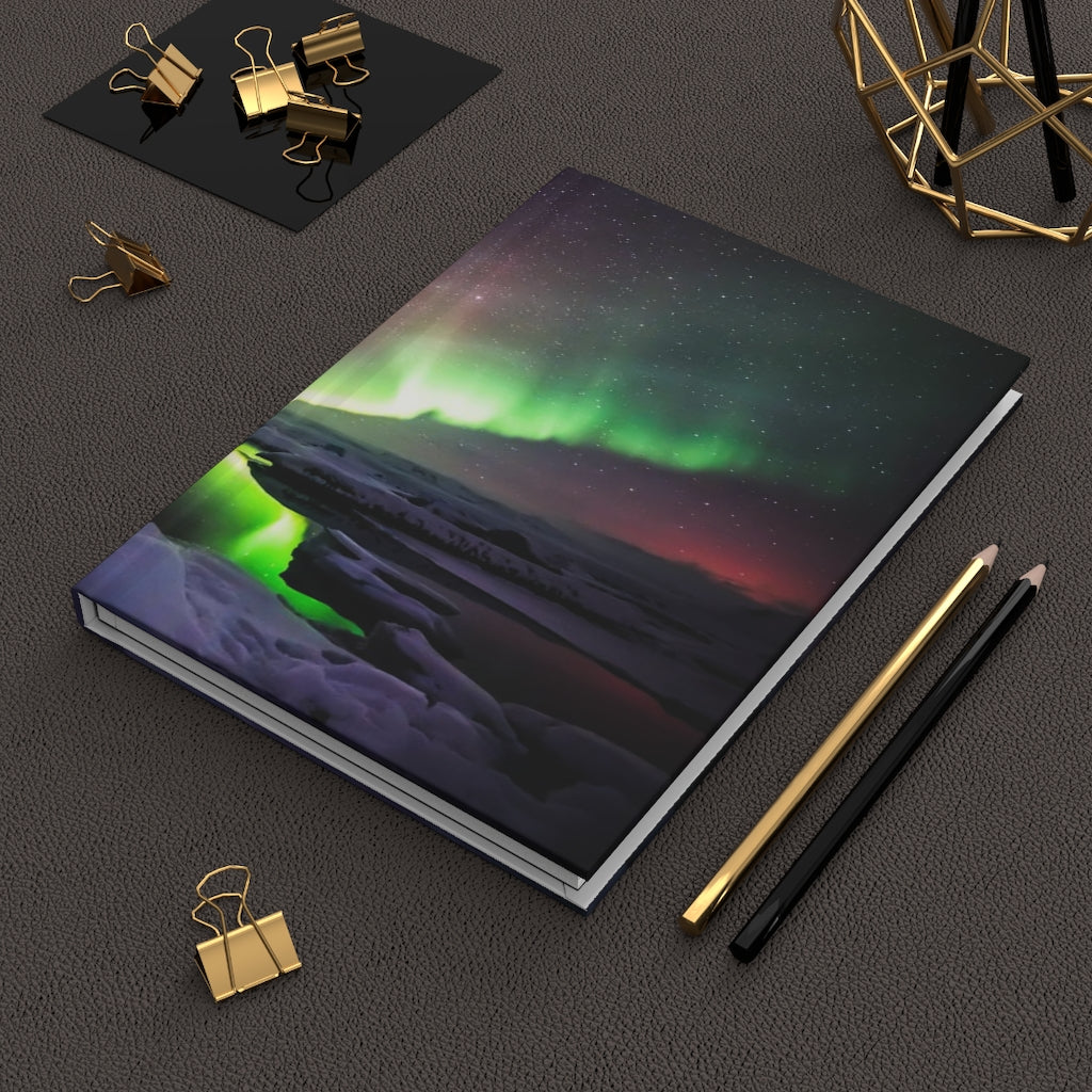 Northern Lights Notebook Hardcover Journal Matte