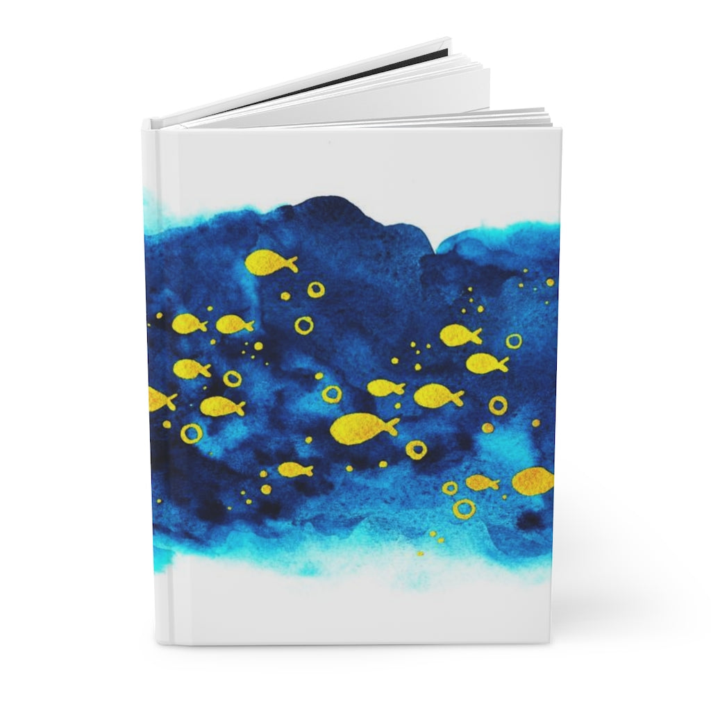 School of Fish Notebook Hardcover Journal Matte