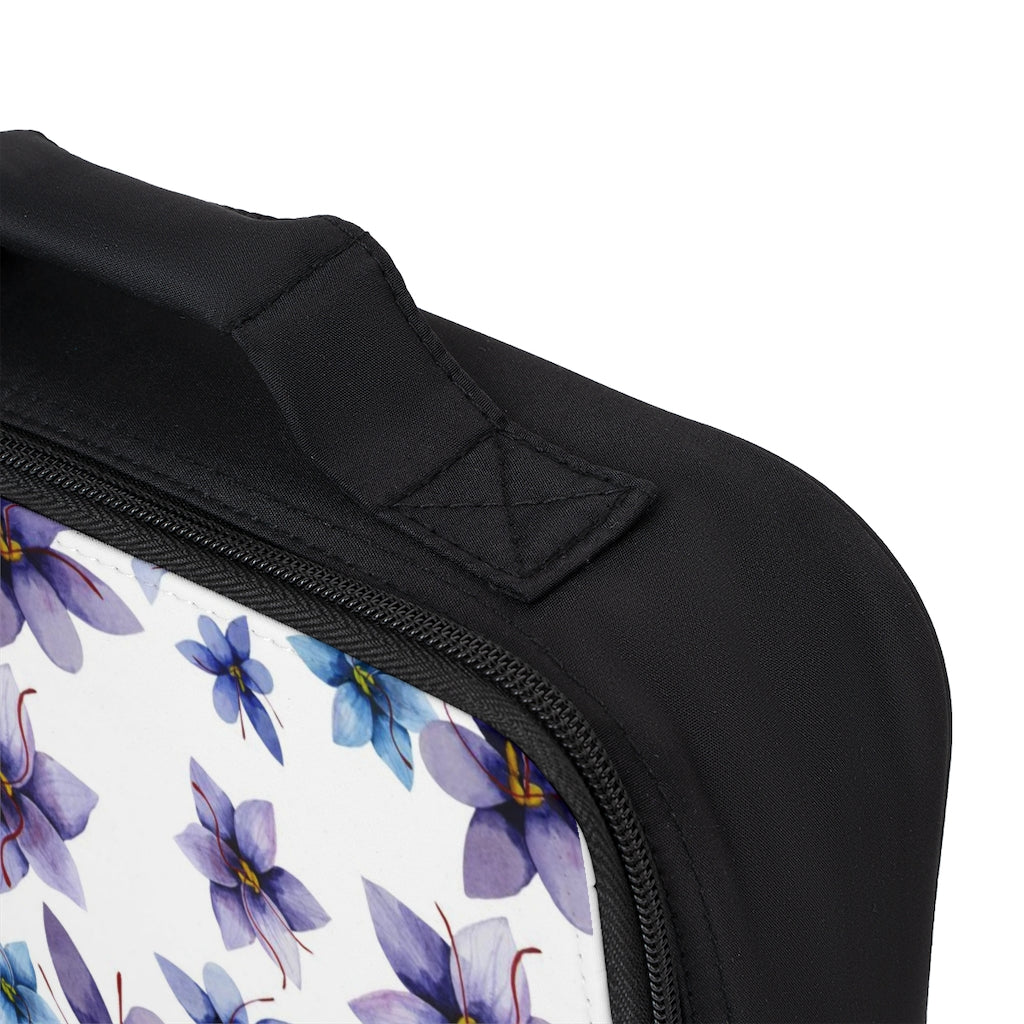 Purple Flowers Lunch Bag