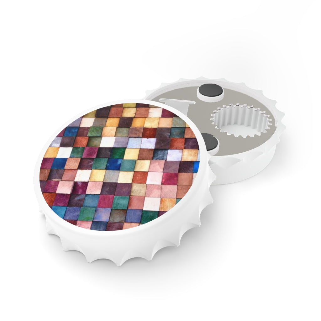 Colorful Wood Design Bottle Opener