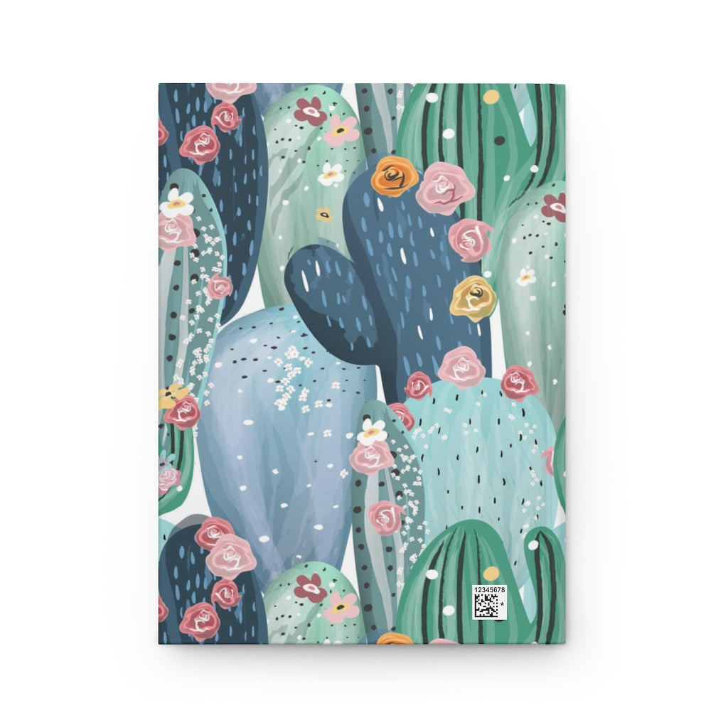 Cactus Flowers Hardcover Journal Matte