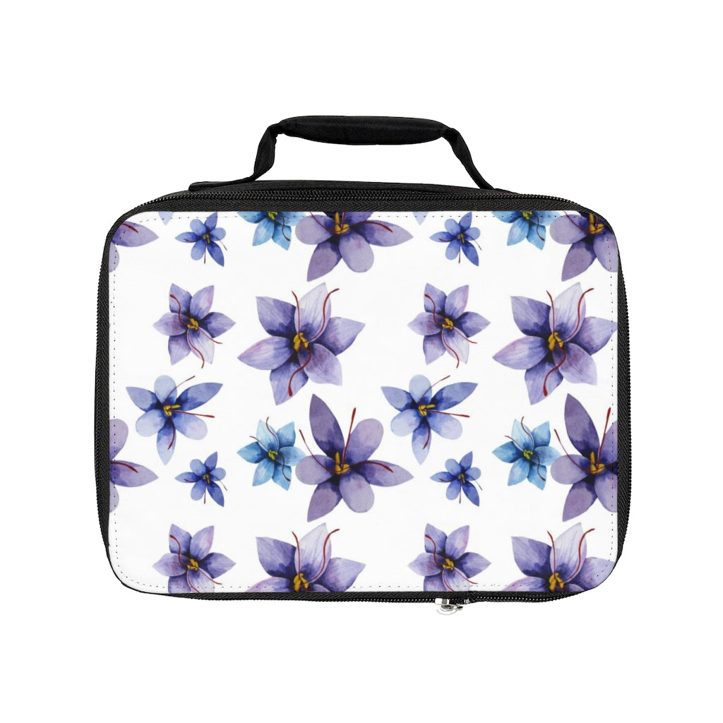 Purple Flowers Lunch Bag