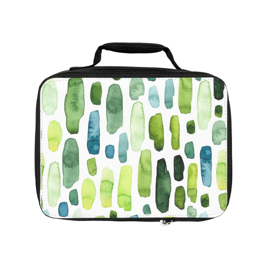 Green Abstract Lunch Bag