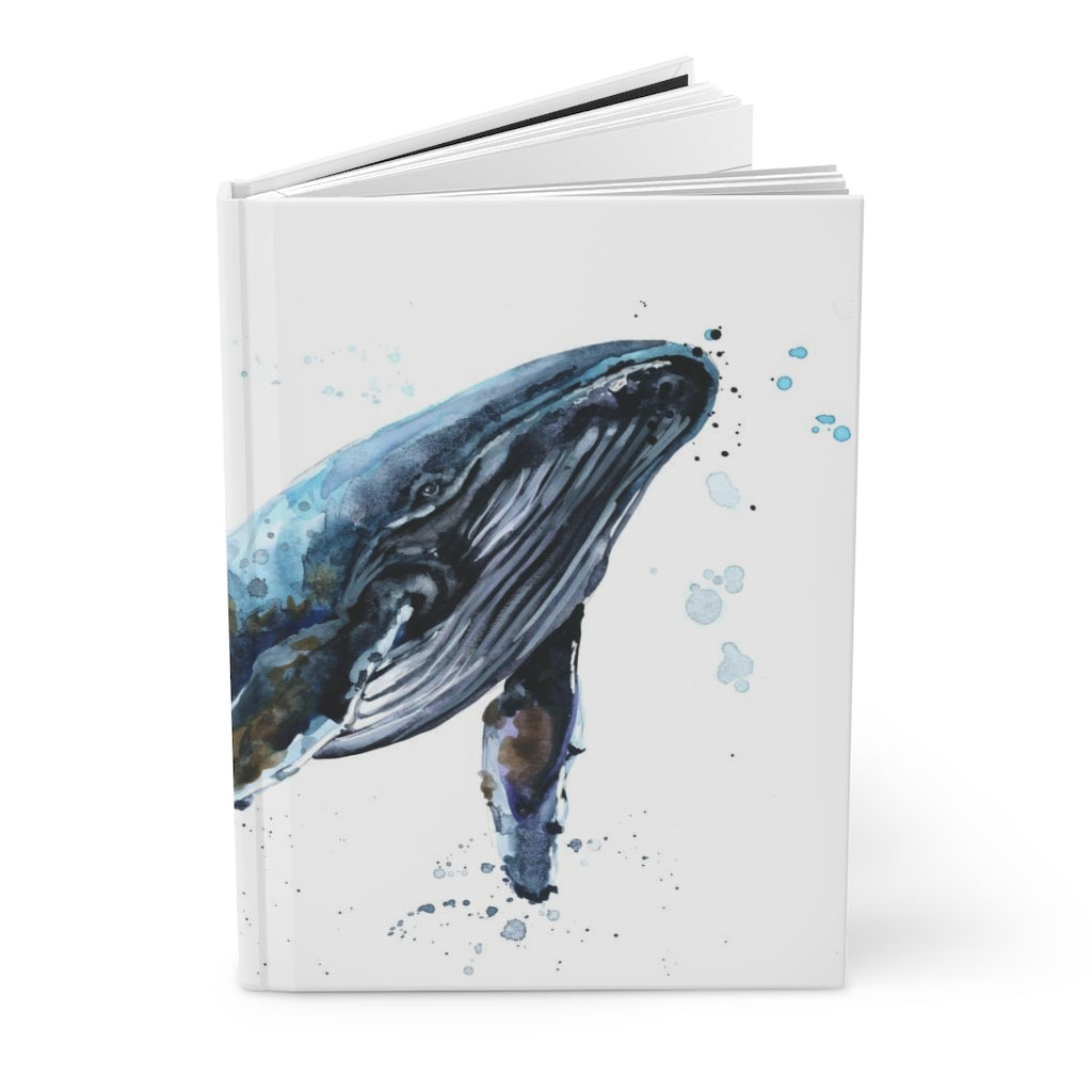 Watercolor Whale Hardcover Journal Matte