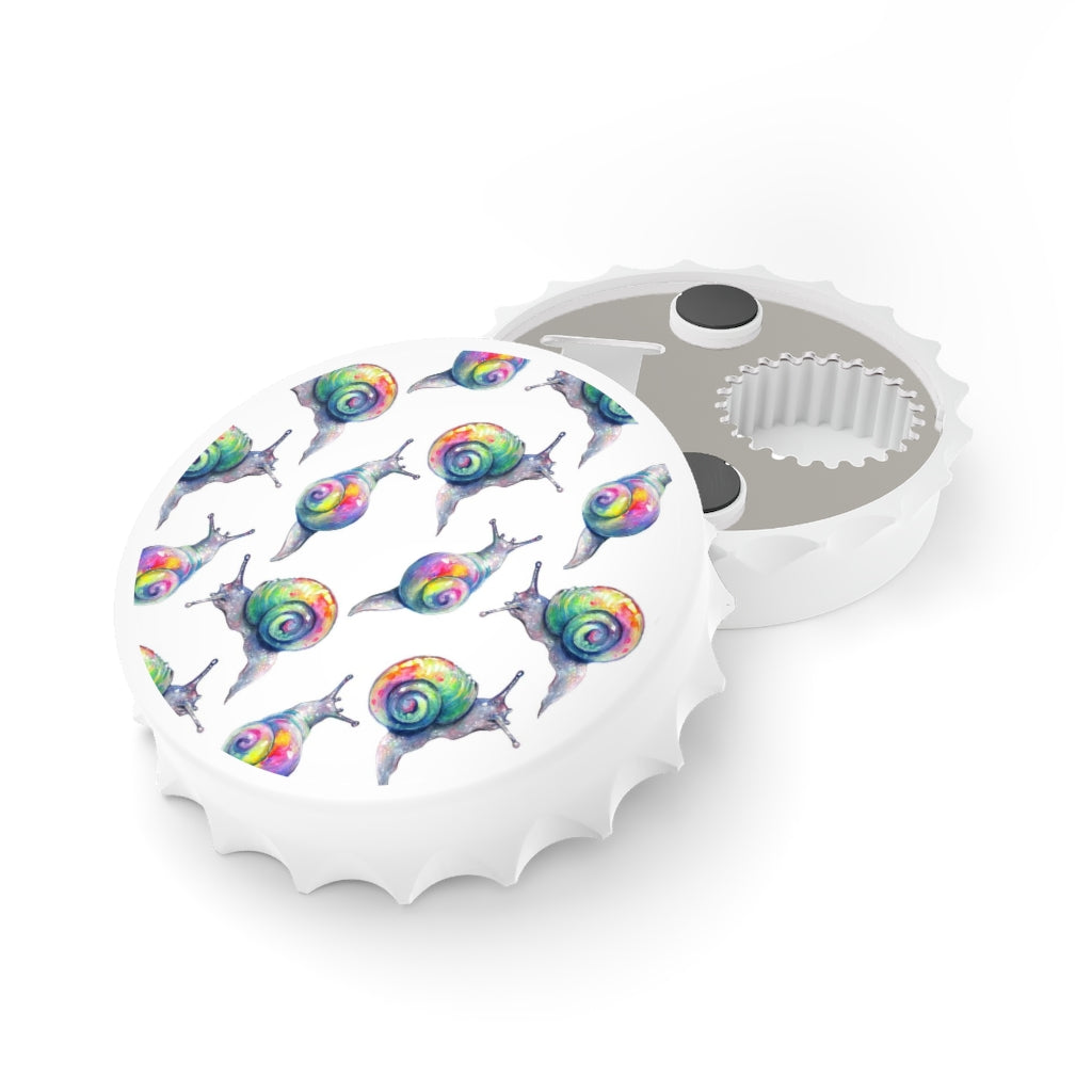 Rainbow Snails Bottle Opener