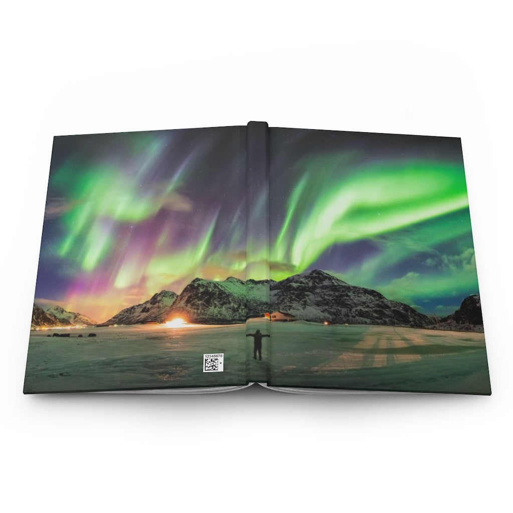 Aurora Northern Lights Notebook Hardcover Journal Matte