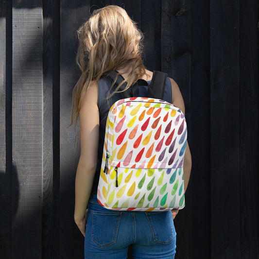 Colorful Raindrops Backpack