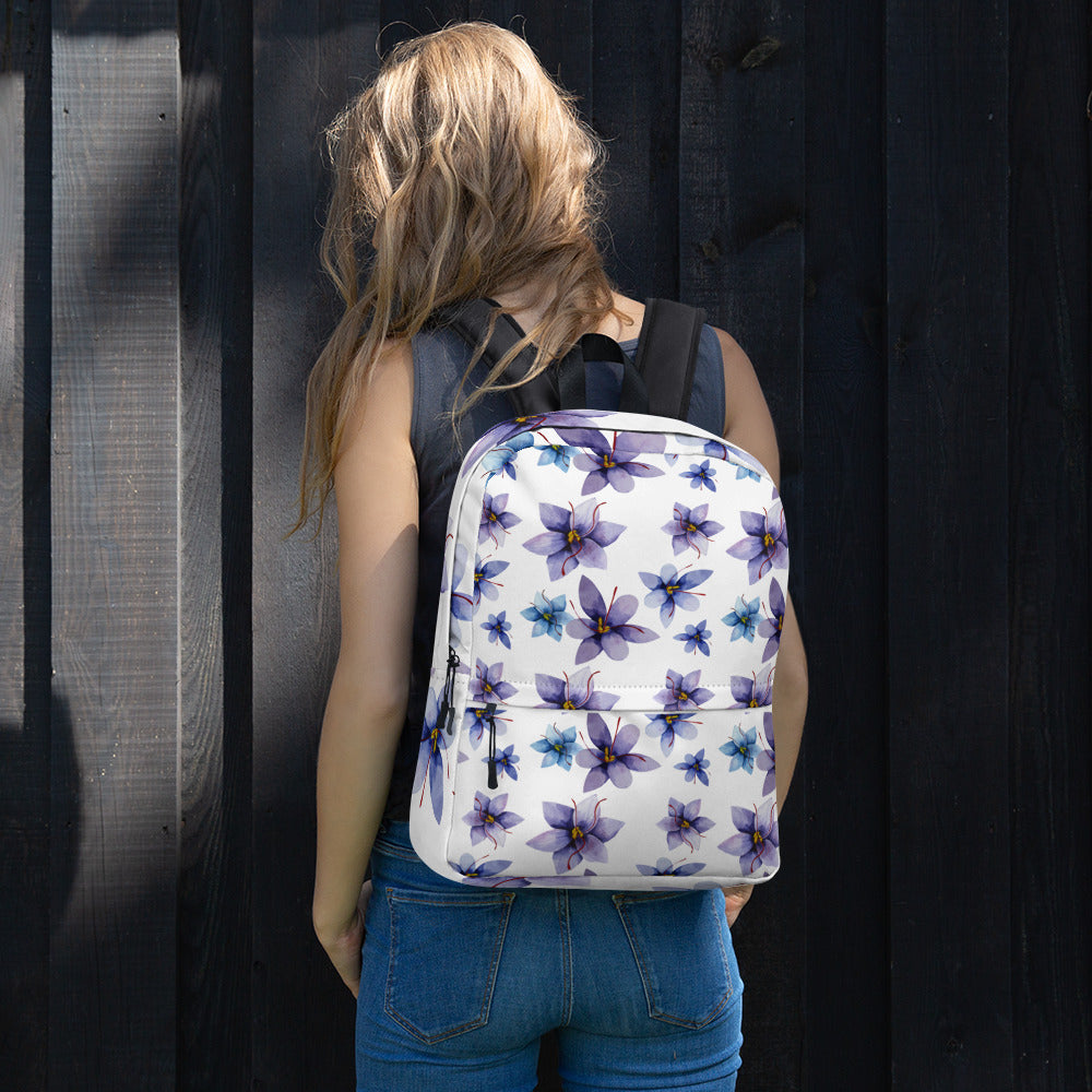 Purple Flowers Backpack