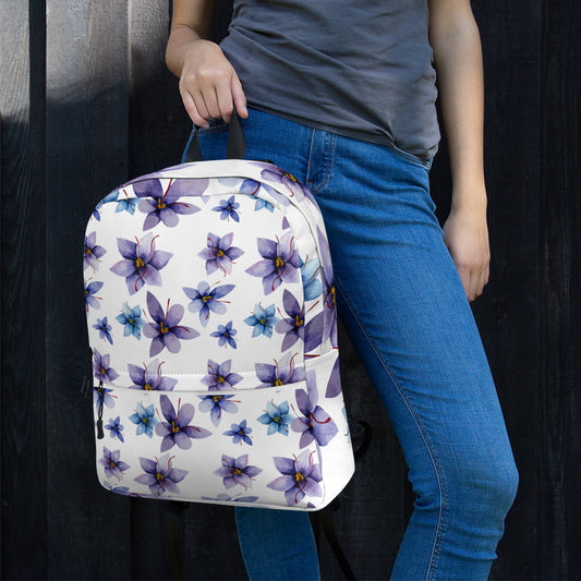 Purple Flowers Backpack