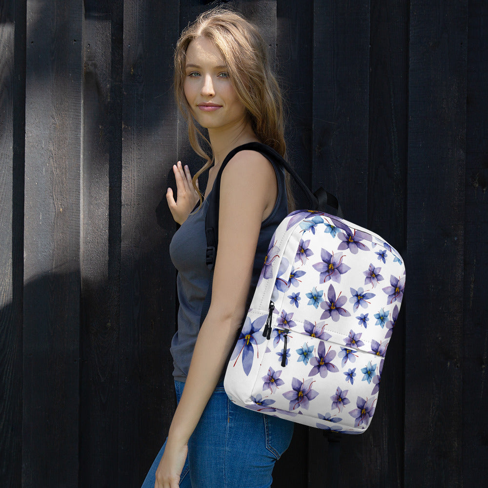 Purple Flowers Backpack