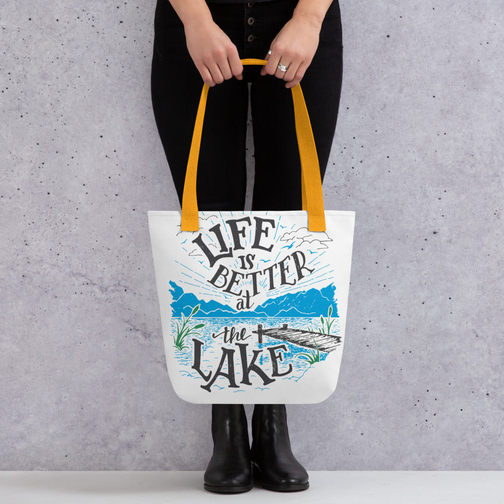 Life is Better at the Lake Tote bag