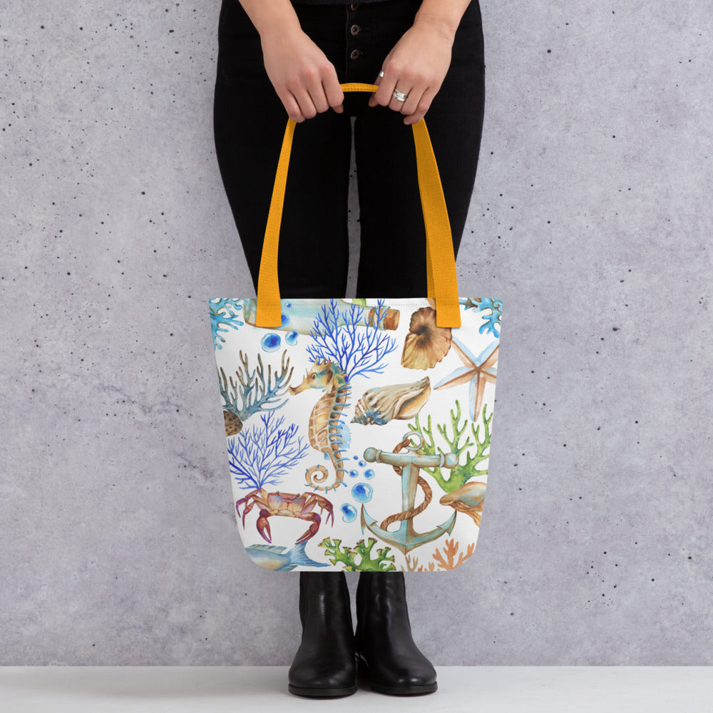 Nautical Sea Life Tote bag