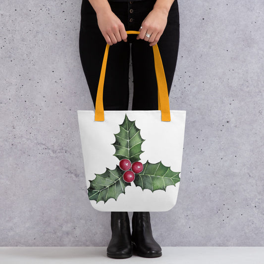 Christmas Holly Tote bag