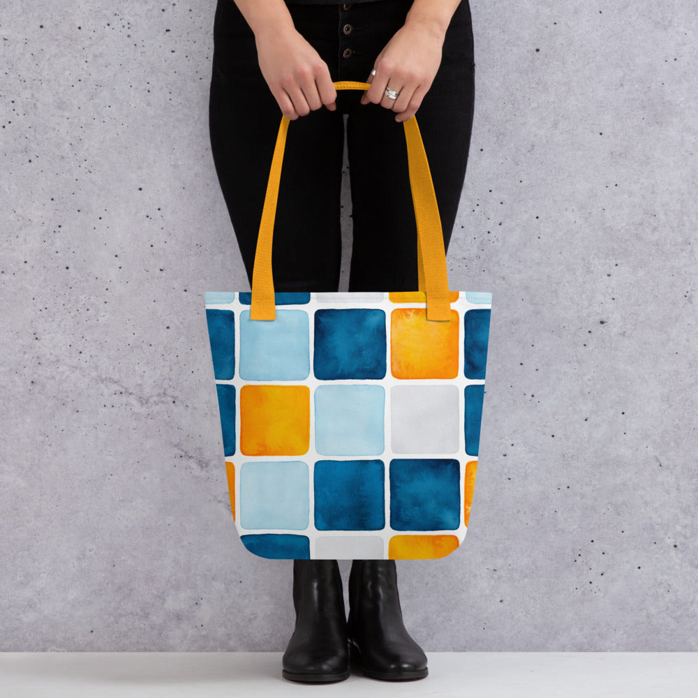 Watercolor Squares Tote bag