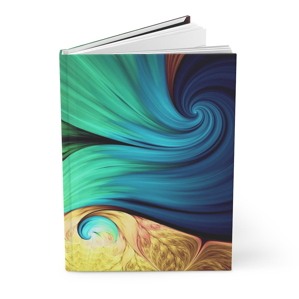 Abstract Swirls Notebook Hardcover Journal Matte