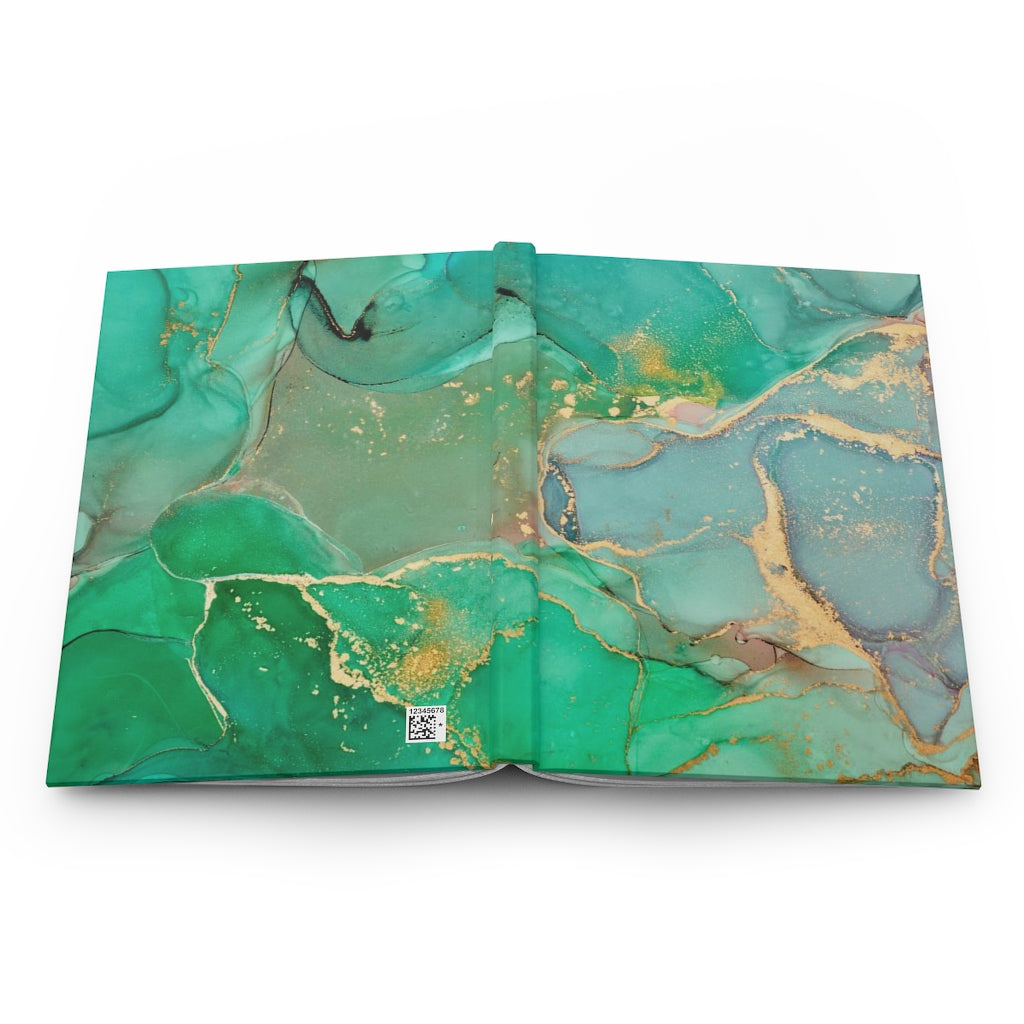 Green Watercolor Hardcover Journal Matte