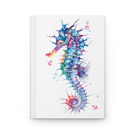 Watercolor Seahorse Hardcover Journal Matte