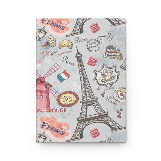 Paris France Hardcover Journal Matte