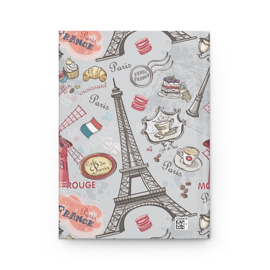 Paris France Hardcover Journal Matte