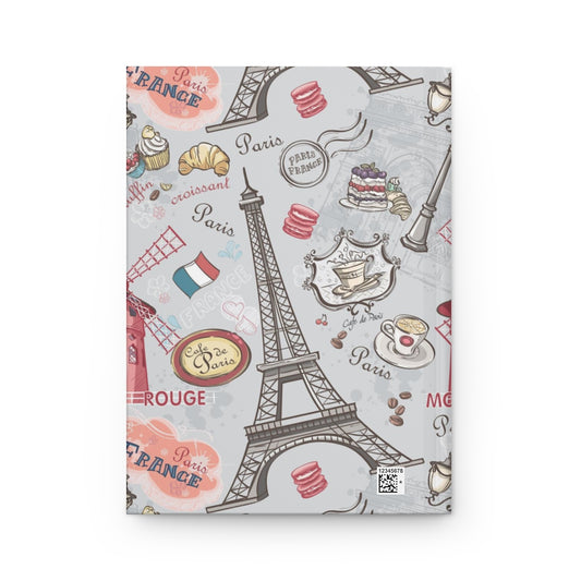 Paris France Hardcover Journal Matte