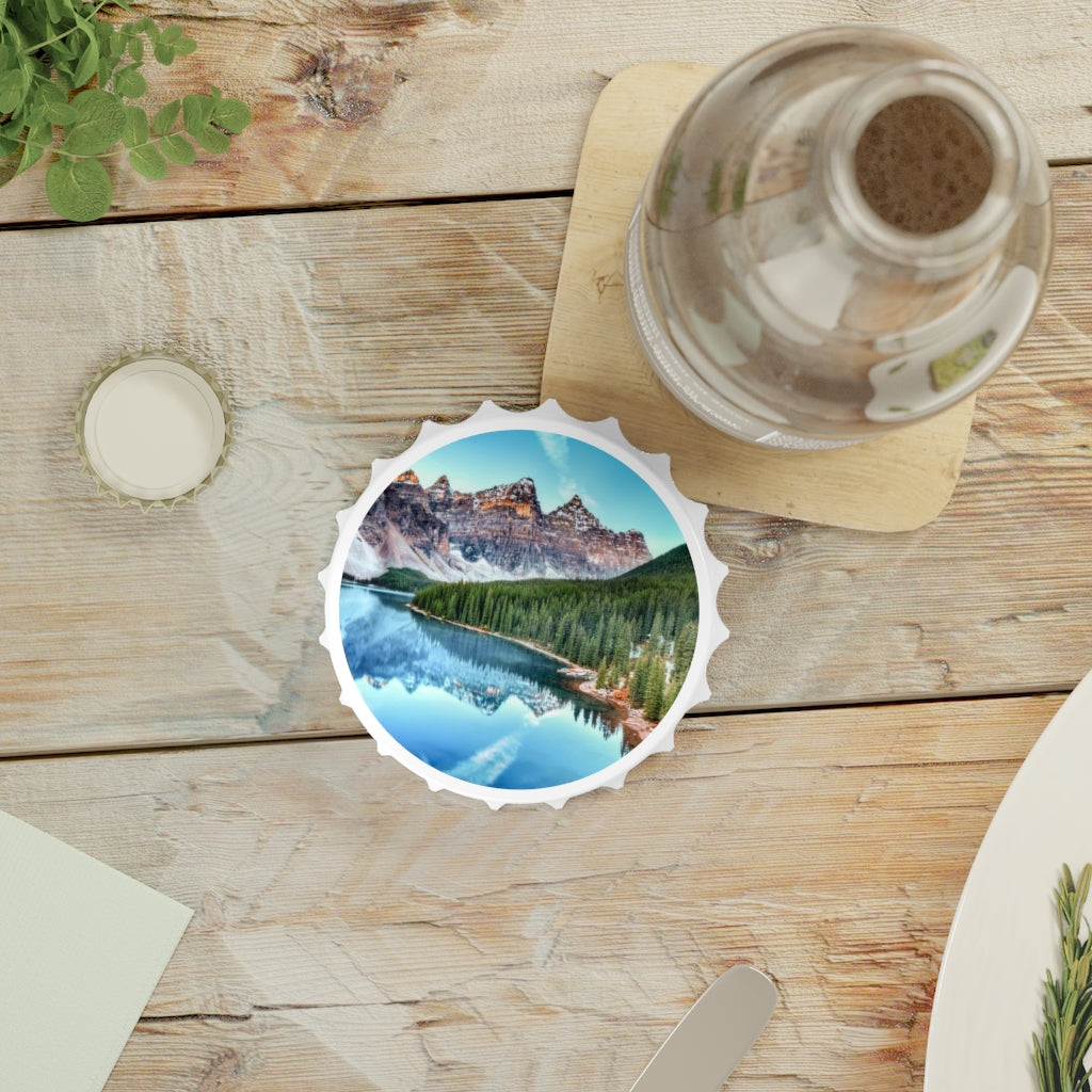 Mountains Forrest Lake Bottle Opener