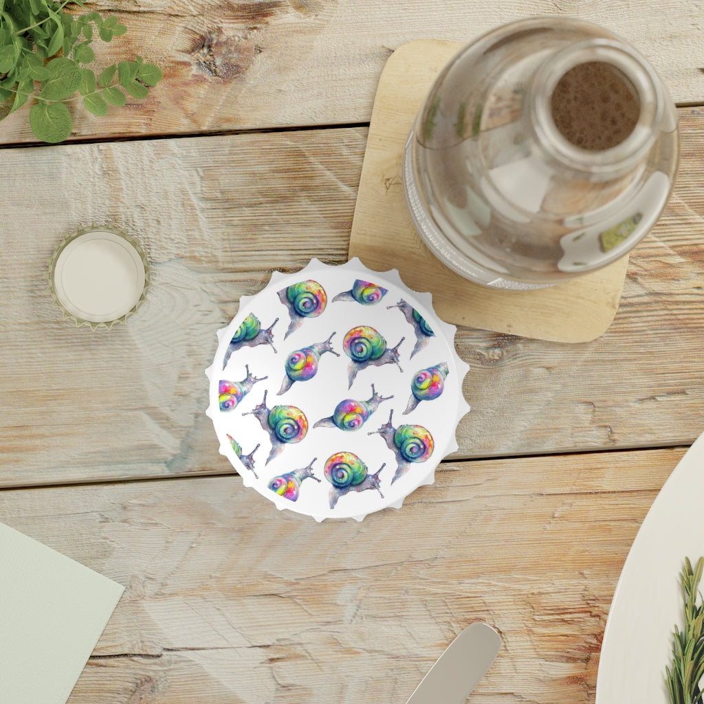 Rainbow Snails Bottle Opener