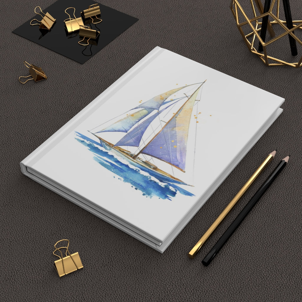 Sailboat Hardcover Journal Matte