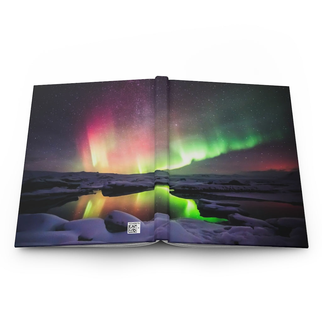 Northern Lights Notebook Hardcover Journal Matte