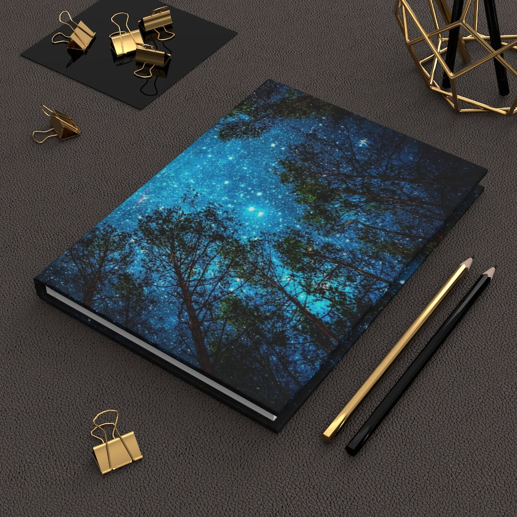 Starry Night Sky Notebook Hardcover Journal Matte