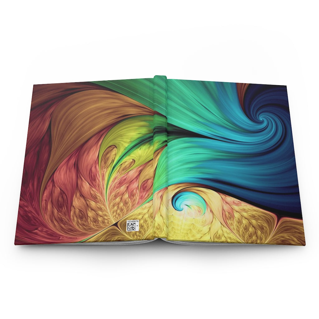 Abstract Swirls Notebook Hardcover Journal Matte