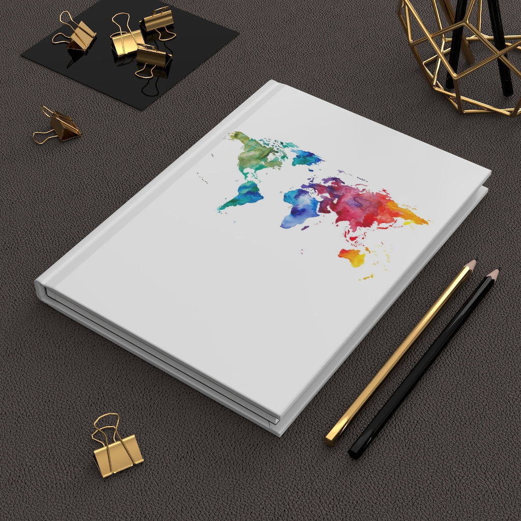 World Continents Hardcover Journal Matte