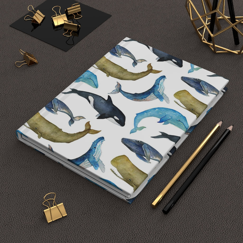 Whales Notebook Hardcover Journal Matte