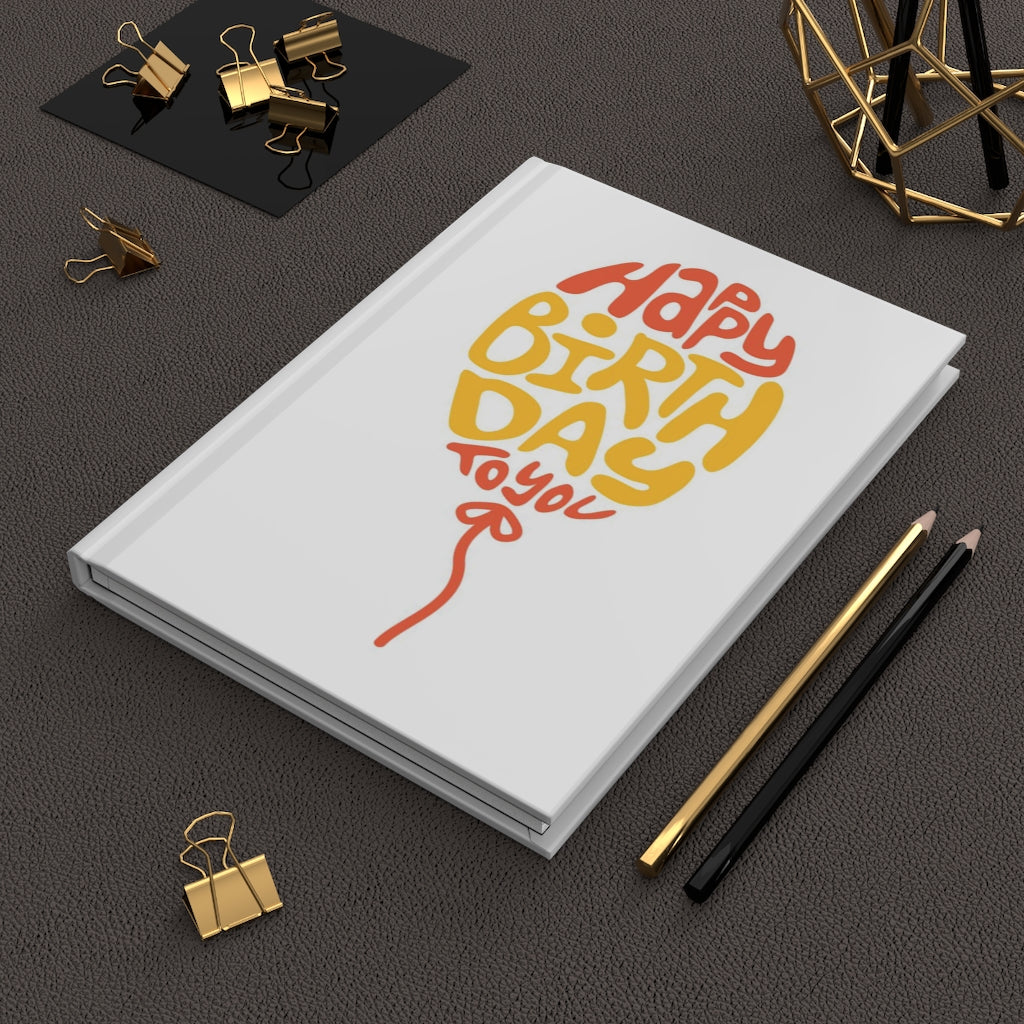 Happy Birthday Notebook Hardcover Journal Matte