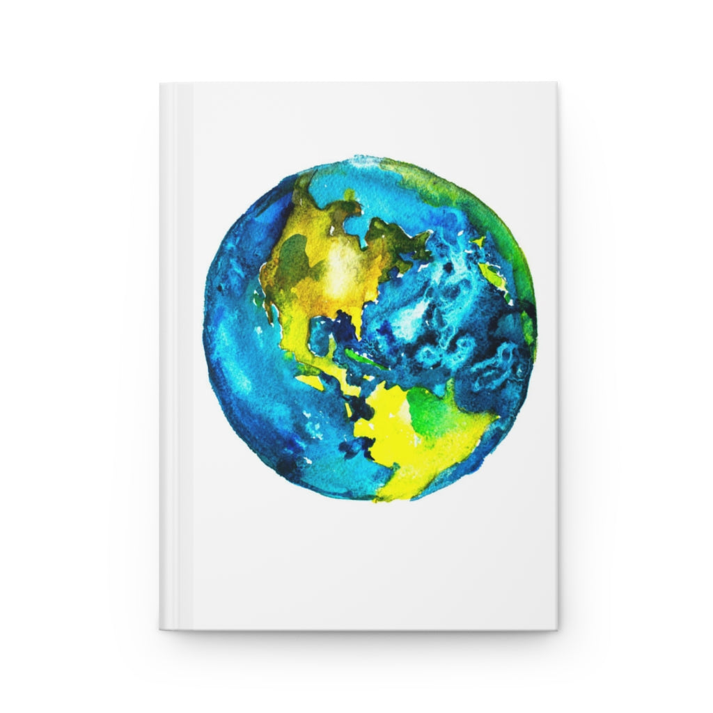 World Planet Earth Notebook Hardcover Journal Matte