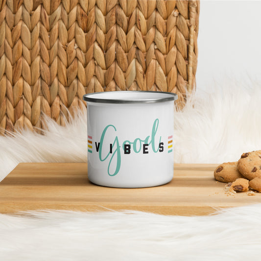 Good Vibes Enamel Mug