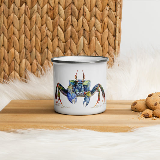 Crab Enamel Mug