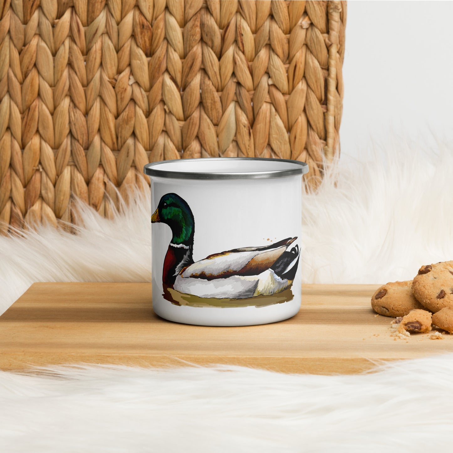 Duck Enamel Mug