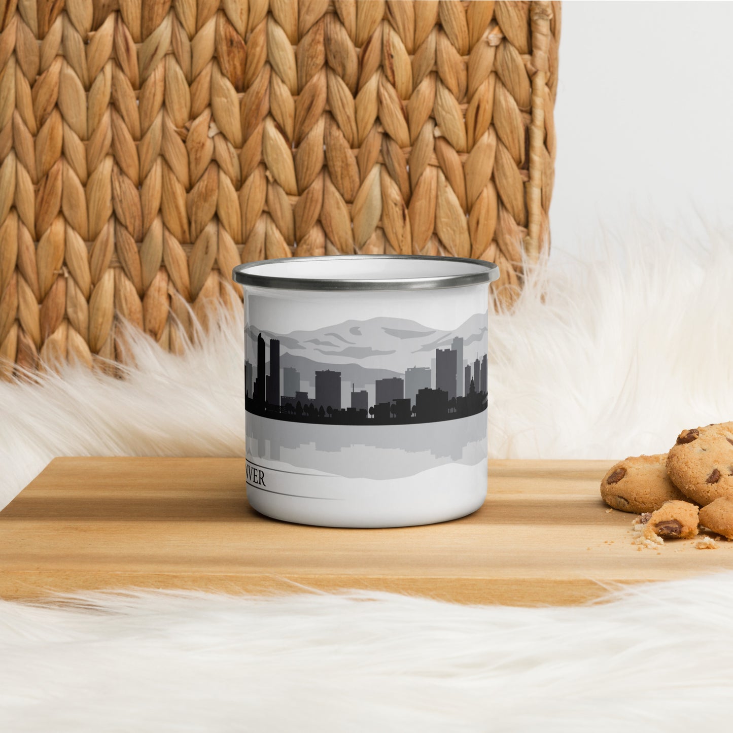 Denver City Skyline Enamel Mug