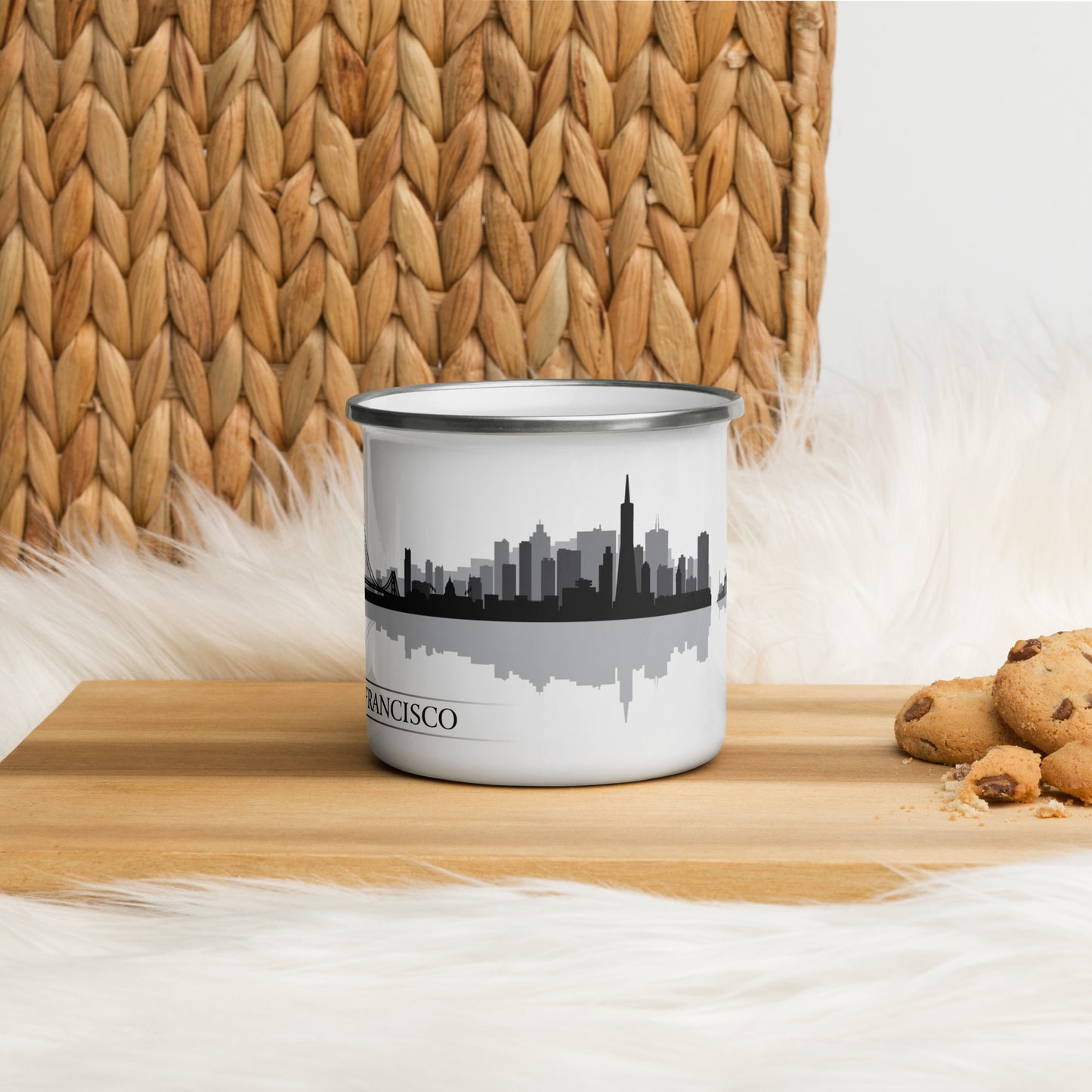 San Francisco City Skyline Enamel Mug