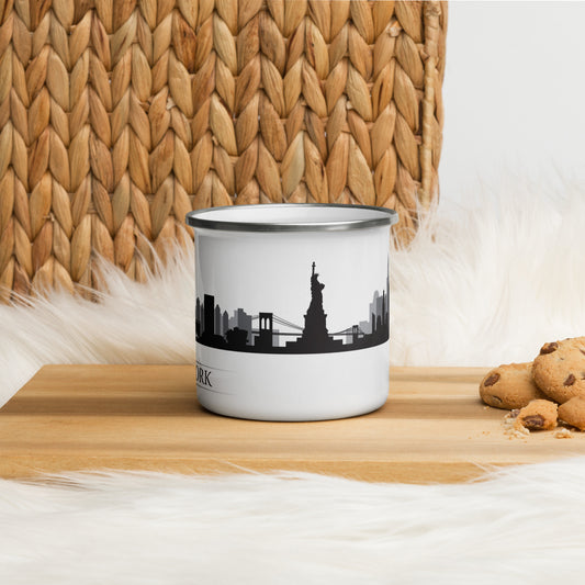 New York City New York City Skyline Enamel Mug