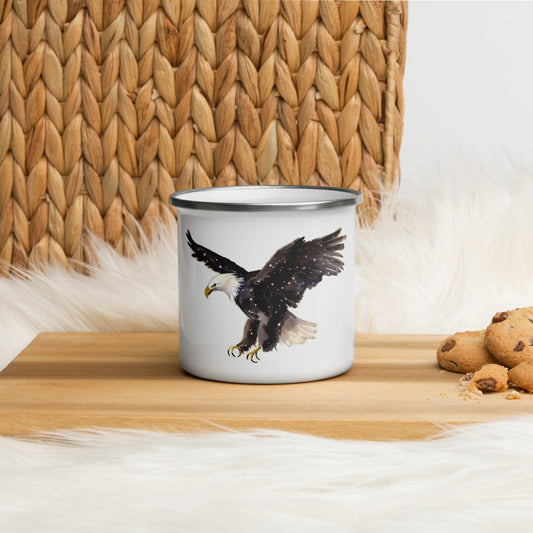 Galaxy Eagle Enamel Mug