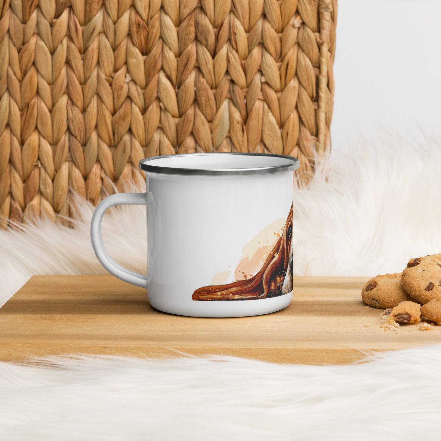 Bassett Hound Enamel Mug